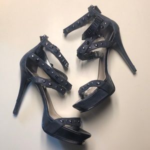 Guess Studded Strappy Black Heels